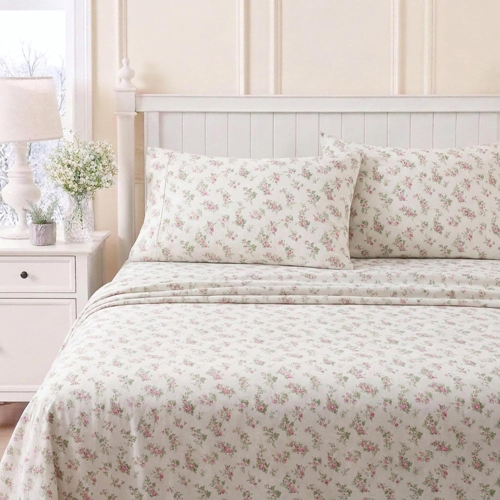 Laura Ashley gros plan sur la texture de la flanelle soulignant la douceur