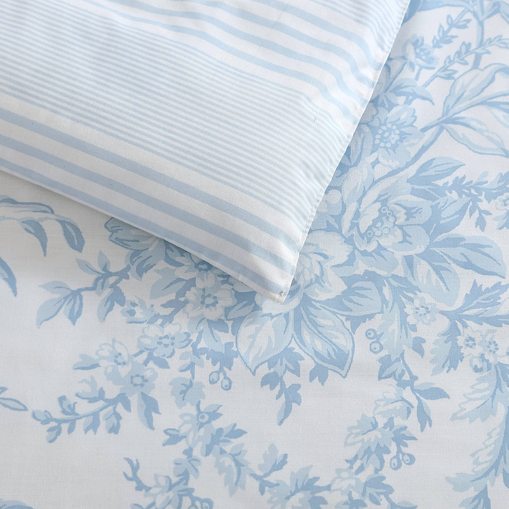 Laura Ashley comparaison à l'échelle montrant dimensions queen pratiques