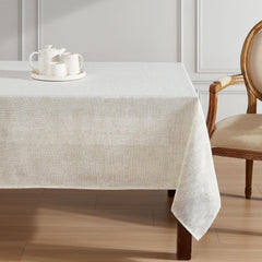 Gros plan texture Laura Ashley Dothan lin mélangé, aspect naturel et durable
