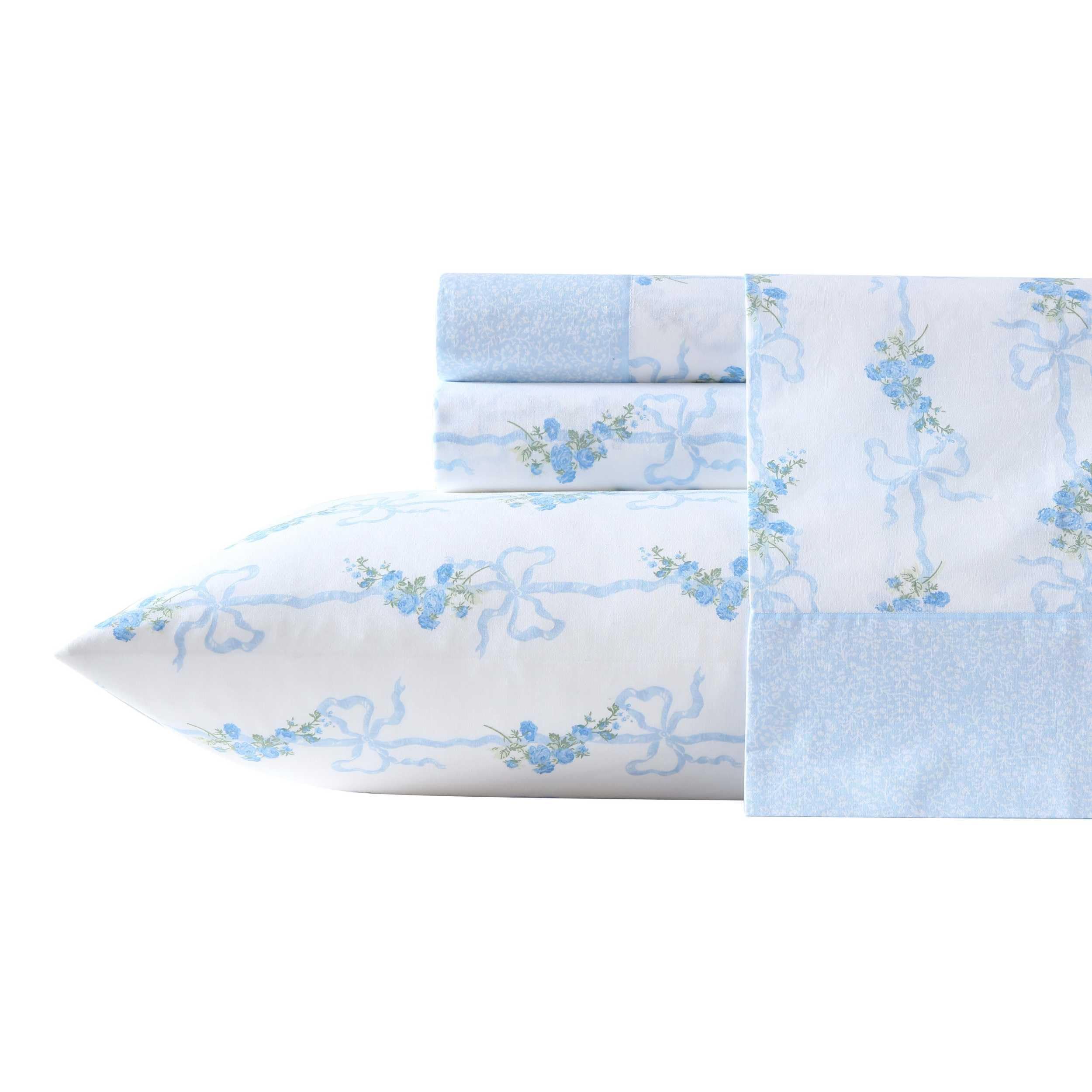 Laura Ashley détail du drap-housse élastique, maintien sûr du matelas