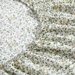 Laura Ashley drap plat et drap housse étendus, aperçu des dimensions généreuses