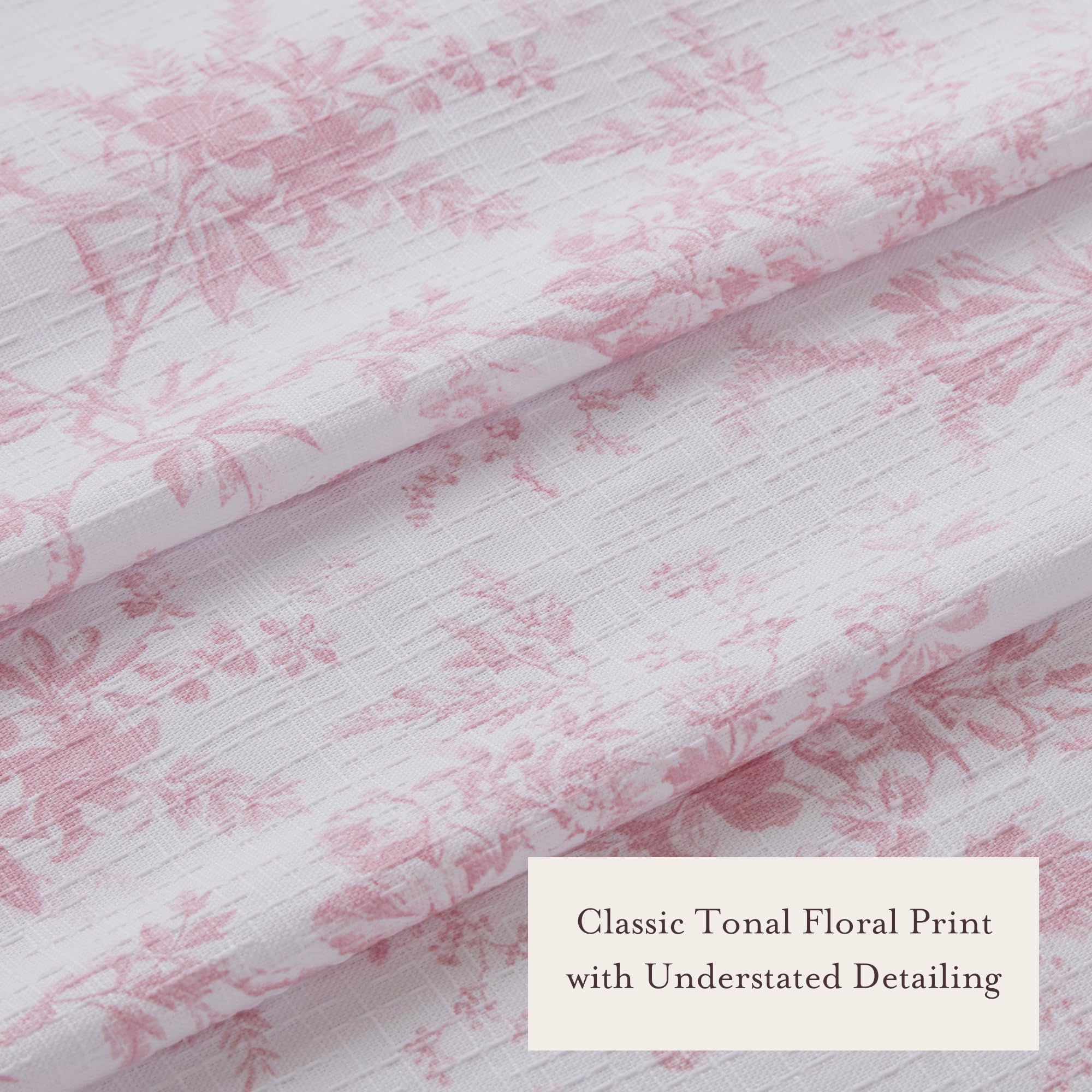 Laura Ashley détail du motif floral tonal offrant ambiance apaisante