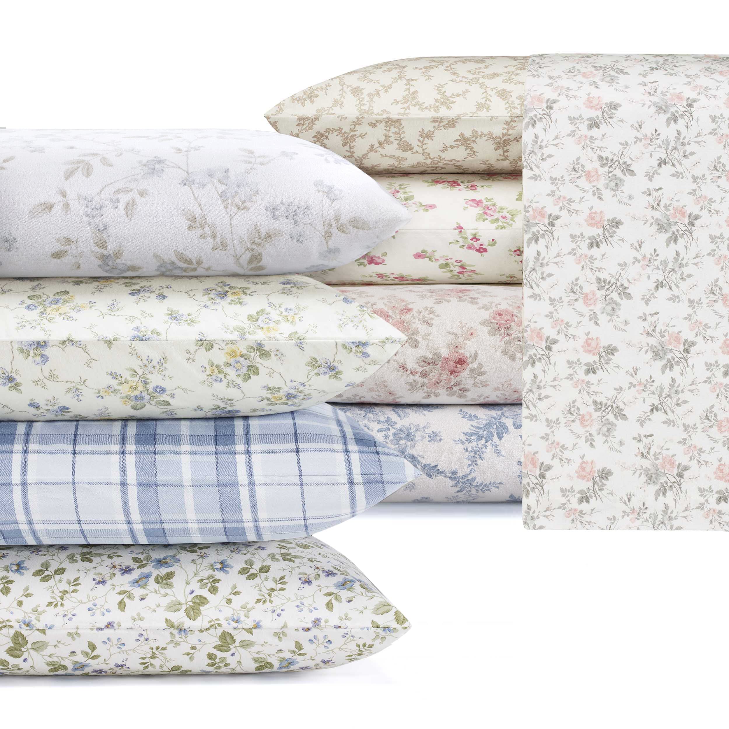 Laura Ashley parure pliée présentant le rangement compact et la présentation soignée