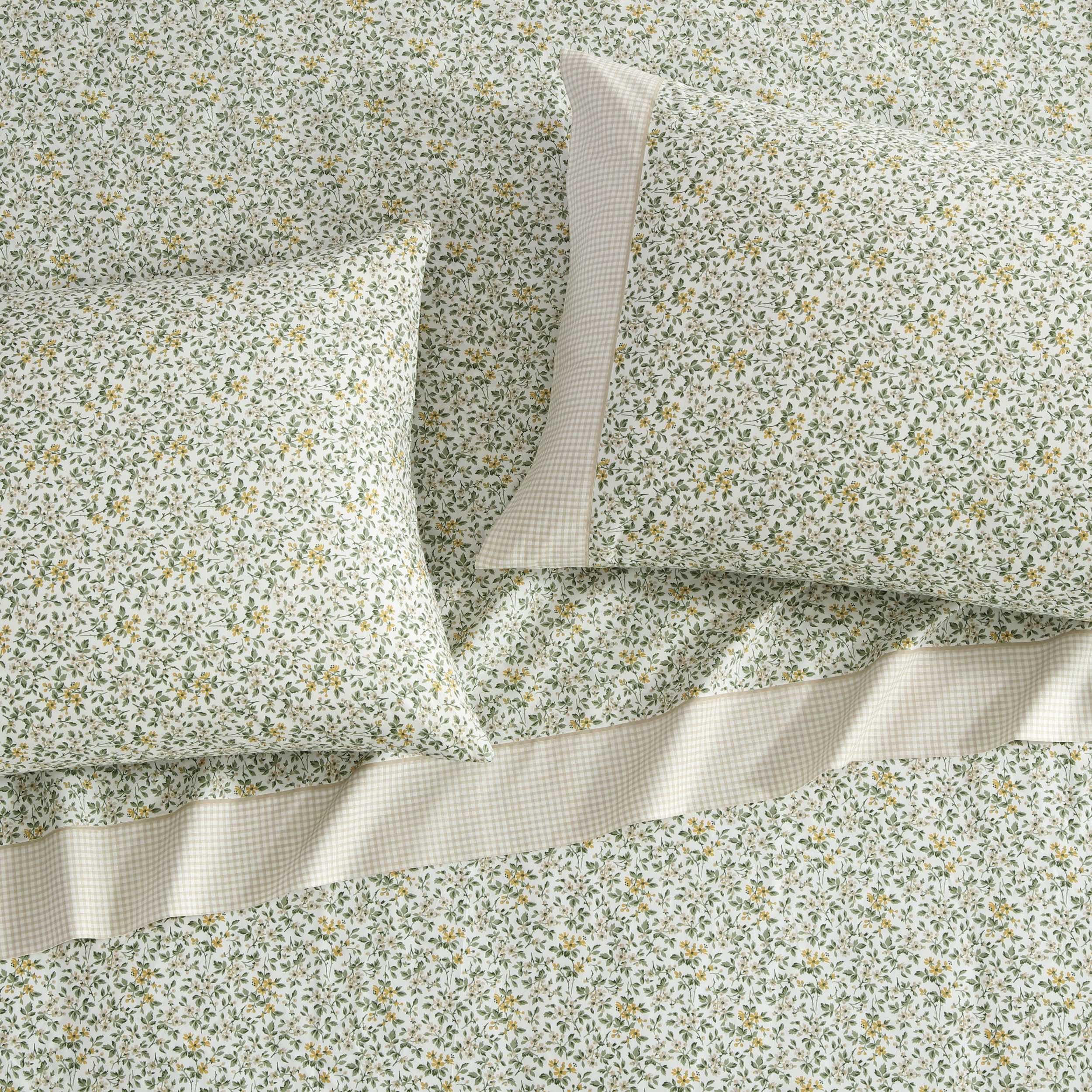 Laura Ashley taies King gros plan tissu percale, douceur respirante garantie