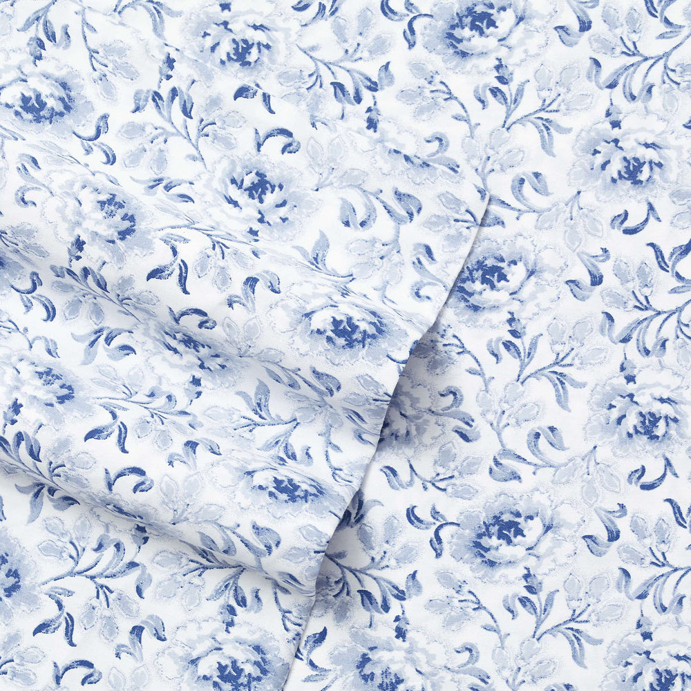 Laura Ashley gros plan du tissage sateen montrant douceur et éclat