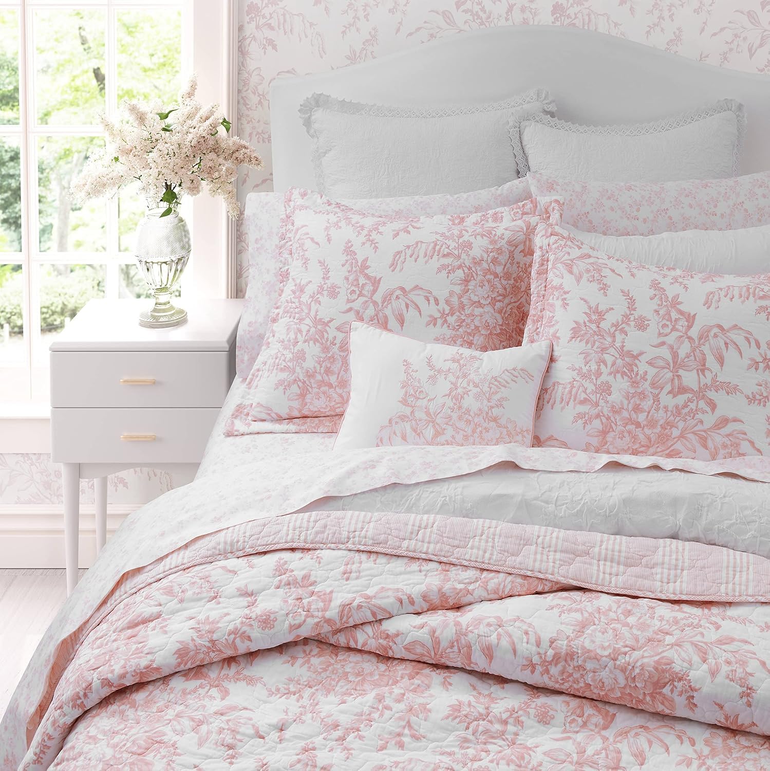Laura Ashley gros plan tissu coton montrant douceur et respirabilité
