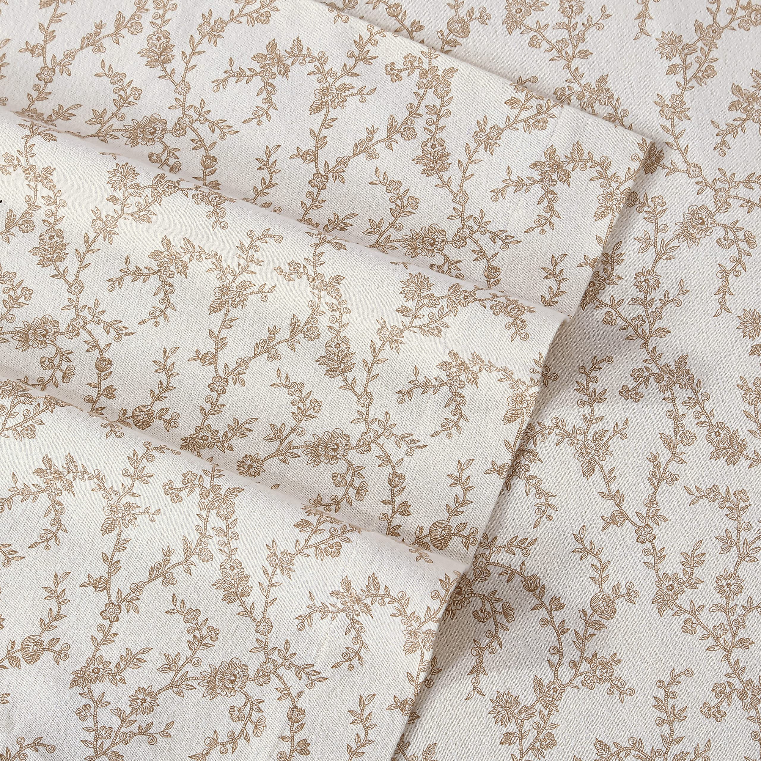 Laura Ashley comparaison échelle montrant taille Queen, ajustement clair