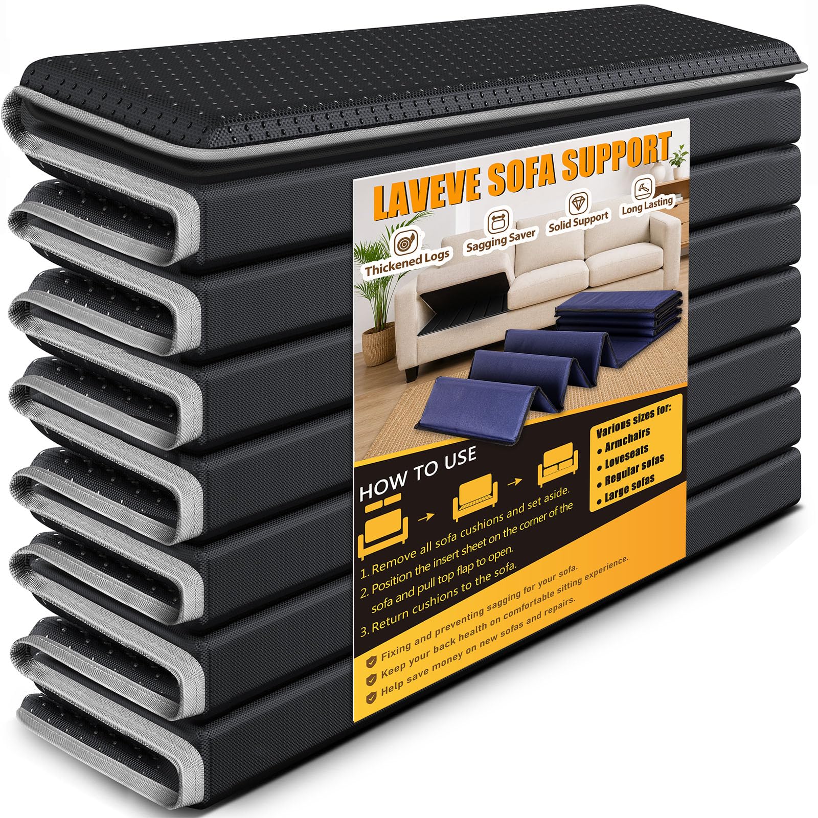 LAVEVE face avant du panneau 21,5x23 montrant dimension et finition pour soutien