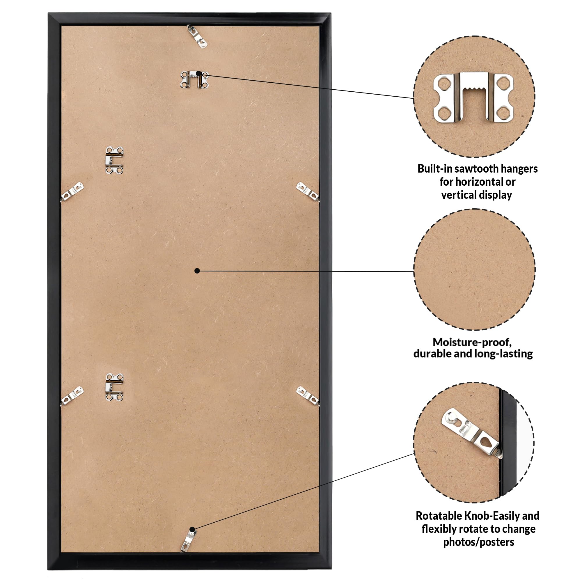 LaVie Home cadre en portrait accroché sur mur décor élégant