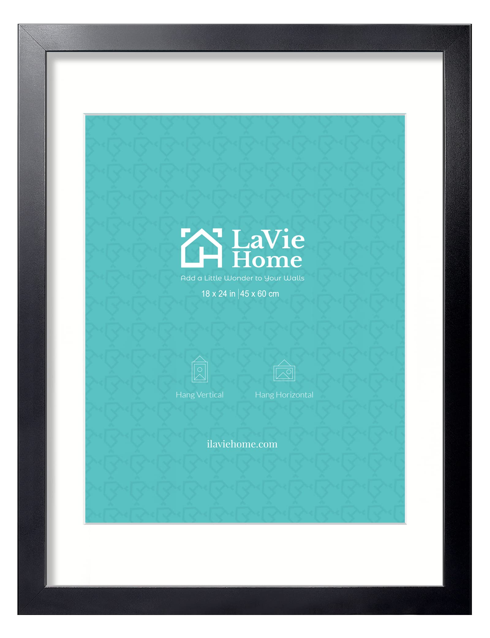 LaVie Home cadre 18x24 face montrant finition noire et élégance