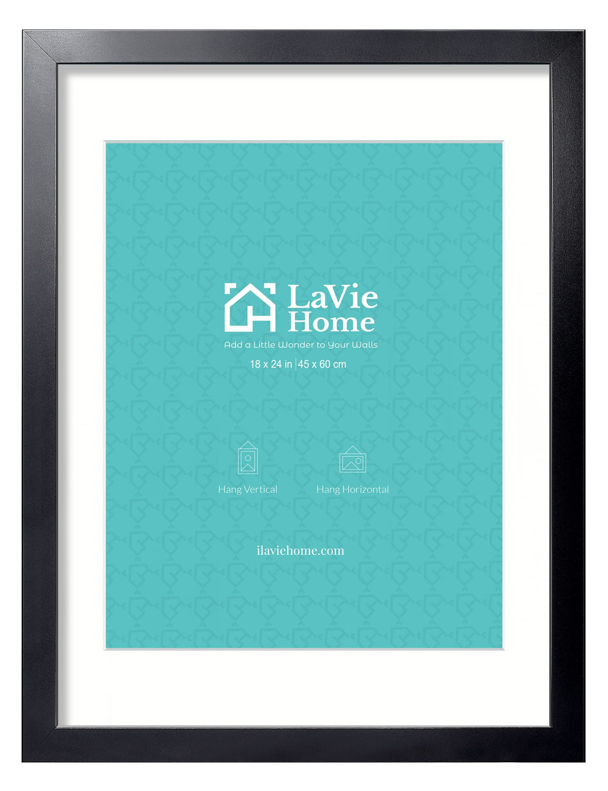 LaVie Home cadre 18x24 face montrant finition noire et élégance