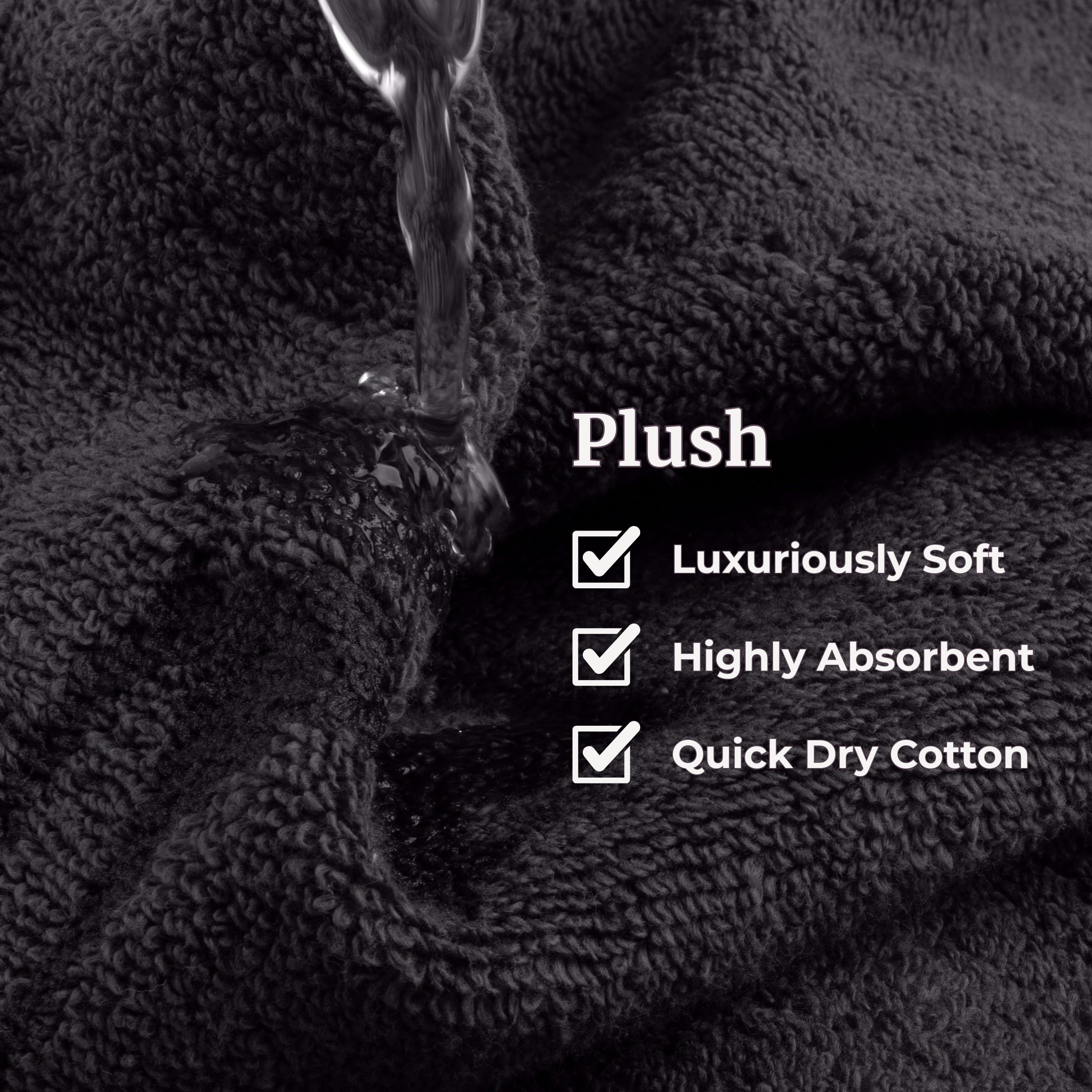 Lavish Home drap de bain étalé pour couverture généreuse