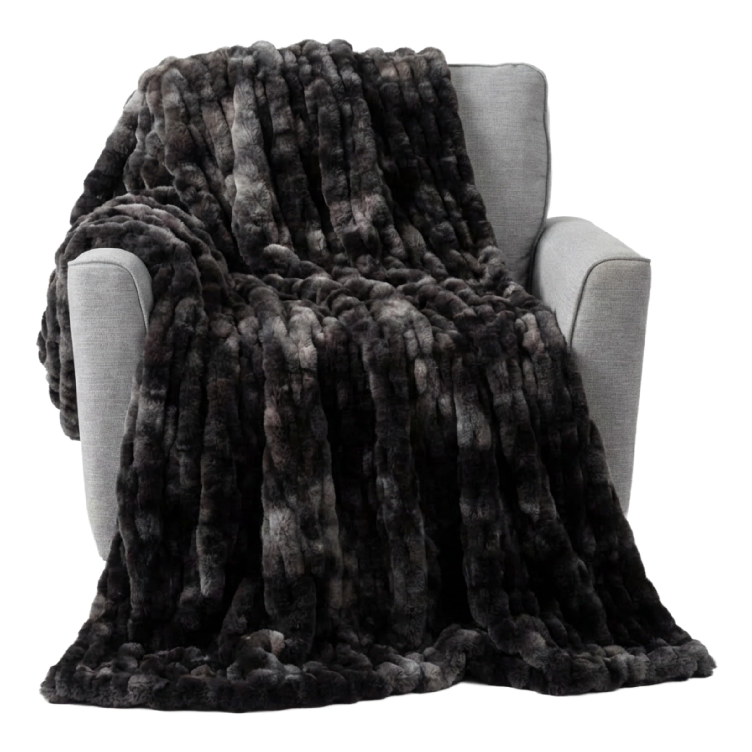 Lavish Home plaid face visible apportant confort décoratif