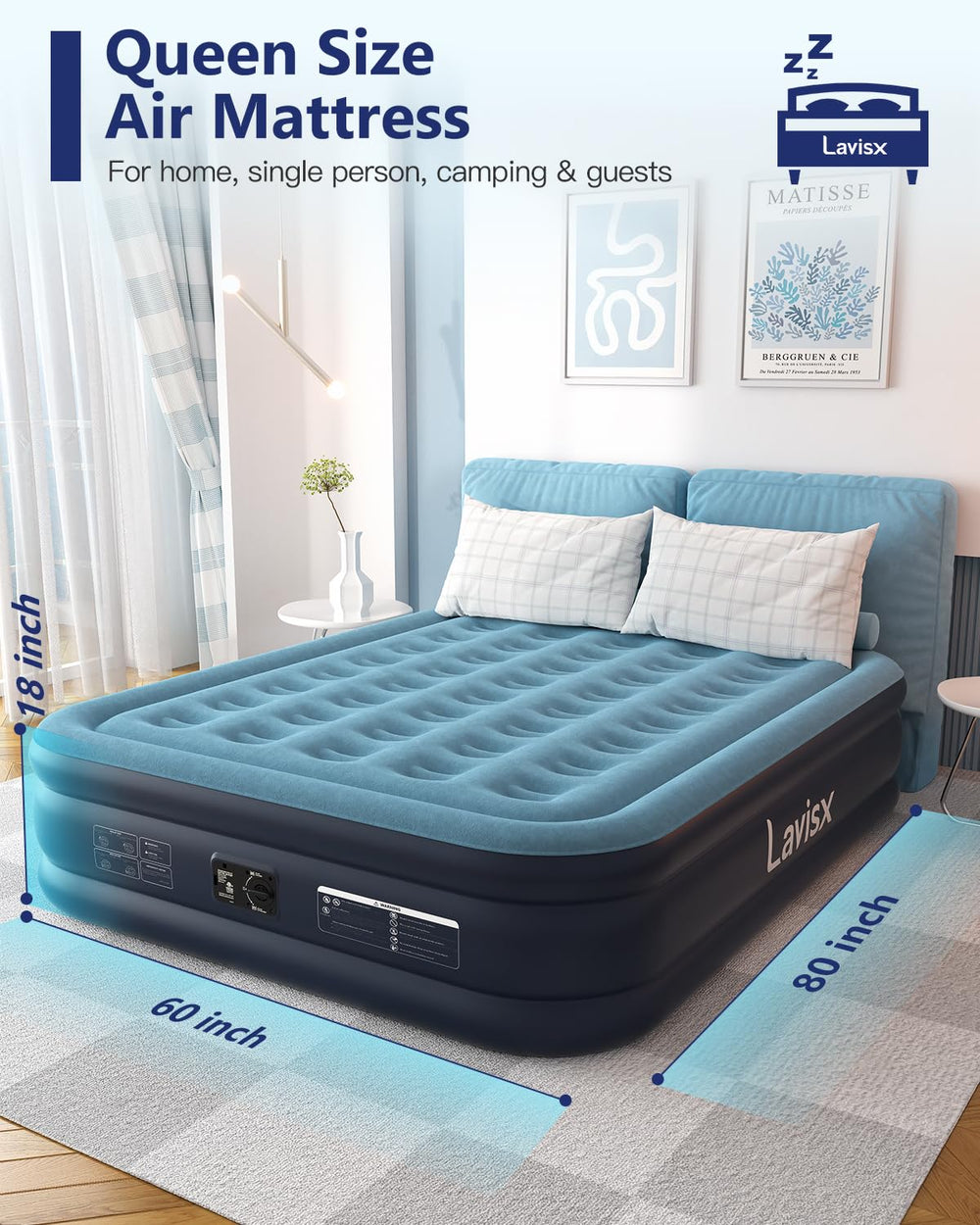 Lavisx hauteur 16 pouces facilitant l'accès et confort