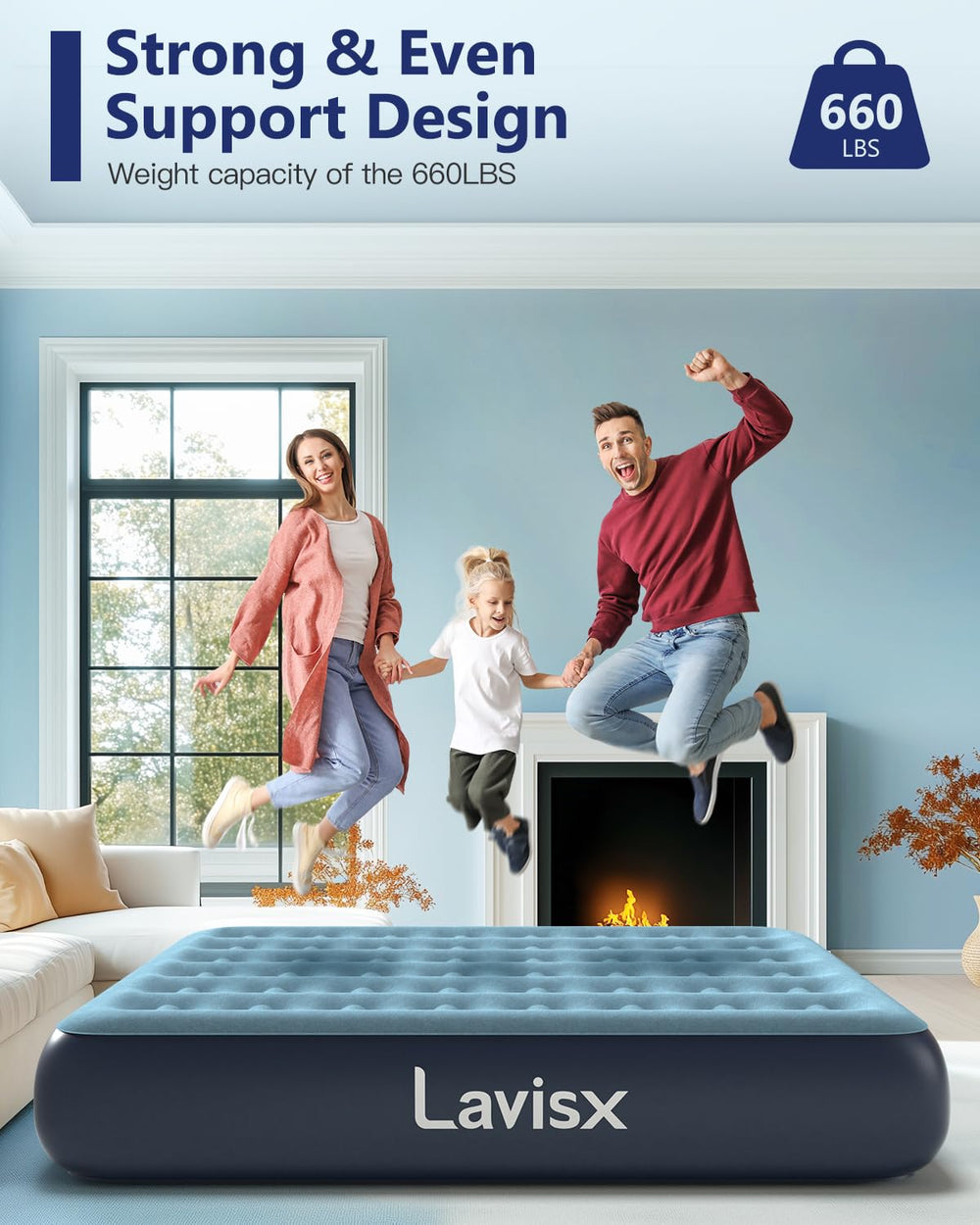 Lavisx matelas plié dans son sac de transport pour rangement et portabilité