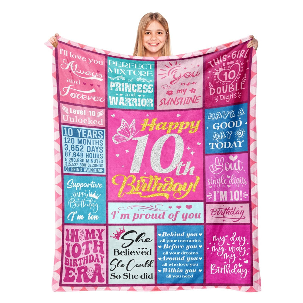Lavua couverture face montrant le motif anniversaire et confort