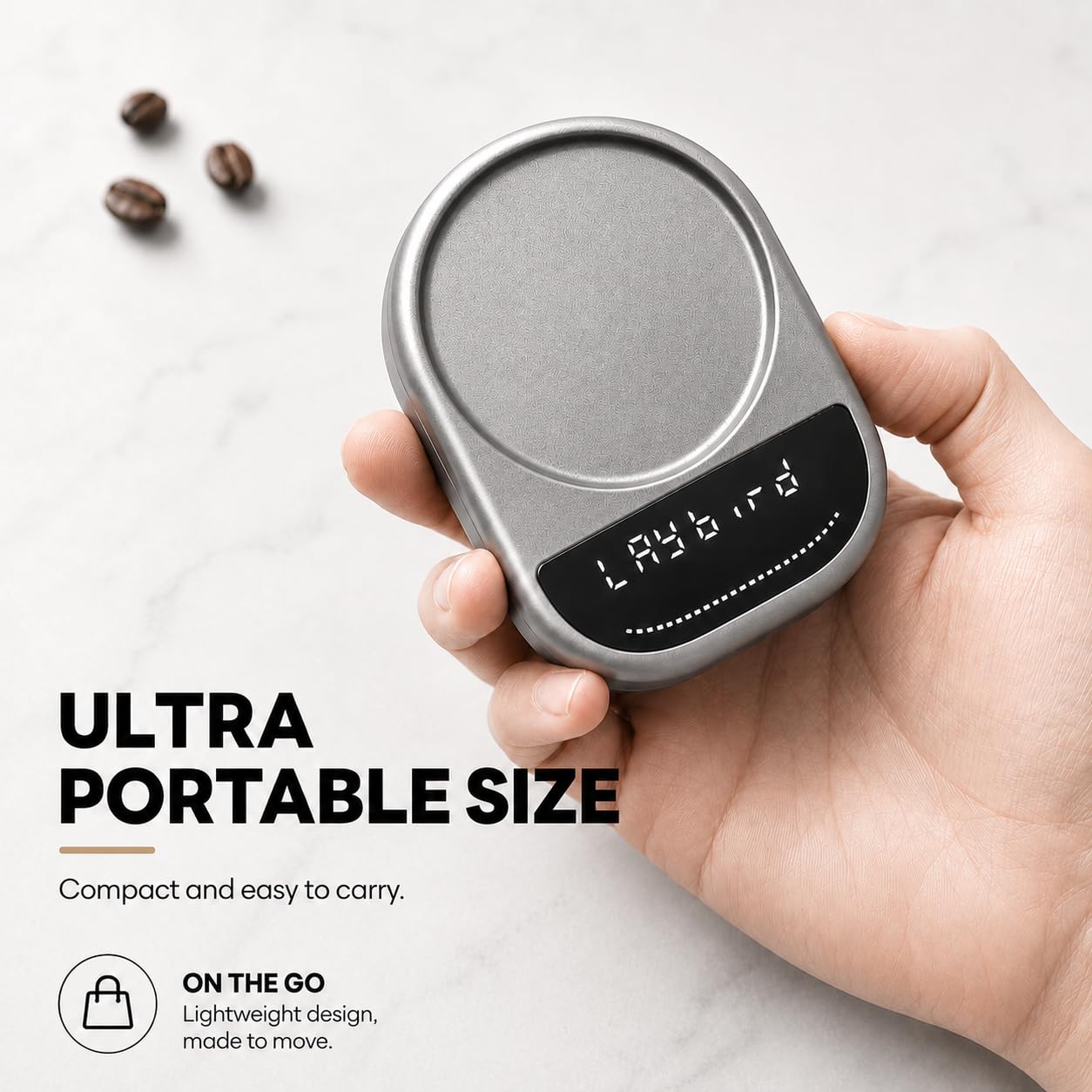 LAYBIRD MagAttach Pro écran montrant minuterie et débit pour contrôle