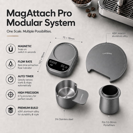 LAYBIRD MagAttach Pro capuchon doseur magnétique pour pesée rapide