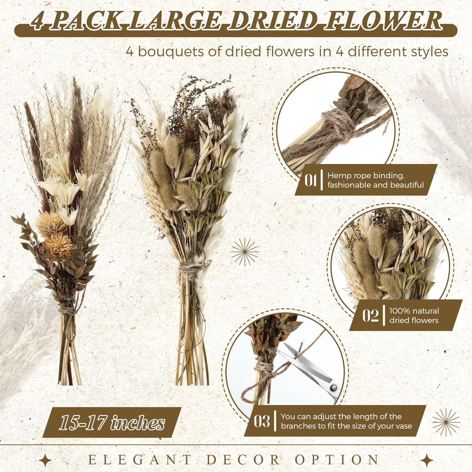 Layhit texture fleurs séchées détail apporte authenticité