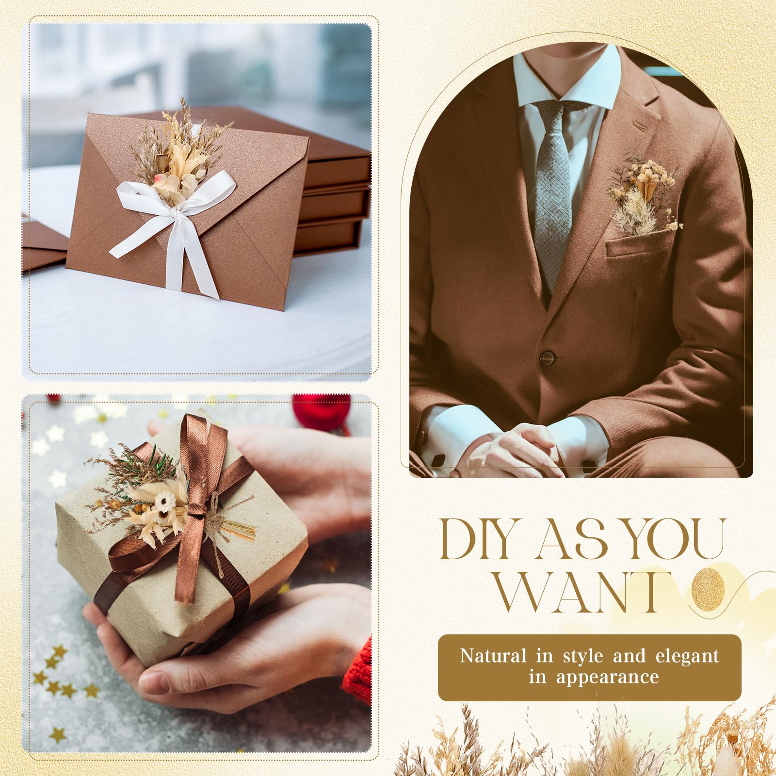 Layhit bouquet avec étiquette et ruban démontrant personnalisation cadeau
