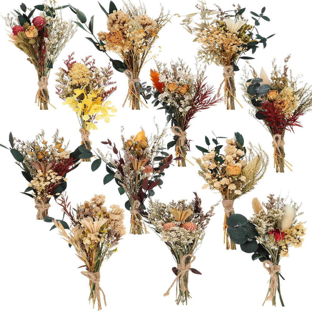 Layhit face emballage montrant lot de 12 bouquets, facilite choix décoratif