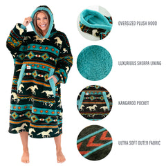 Zoom sur la texture montrant doublure corail fleece Lazy One pour chaleur