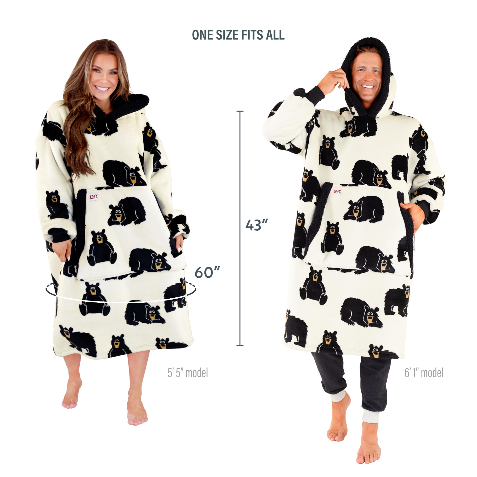 Lazy One hoodie portée par un homme, polyvalente et cosy pour tous