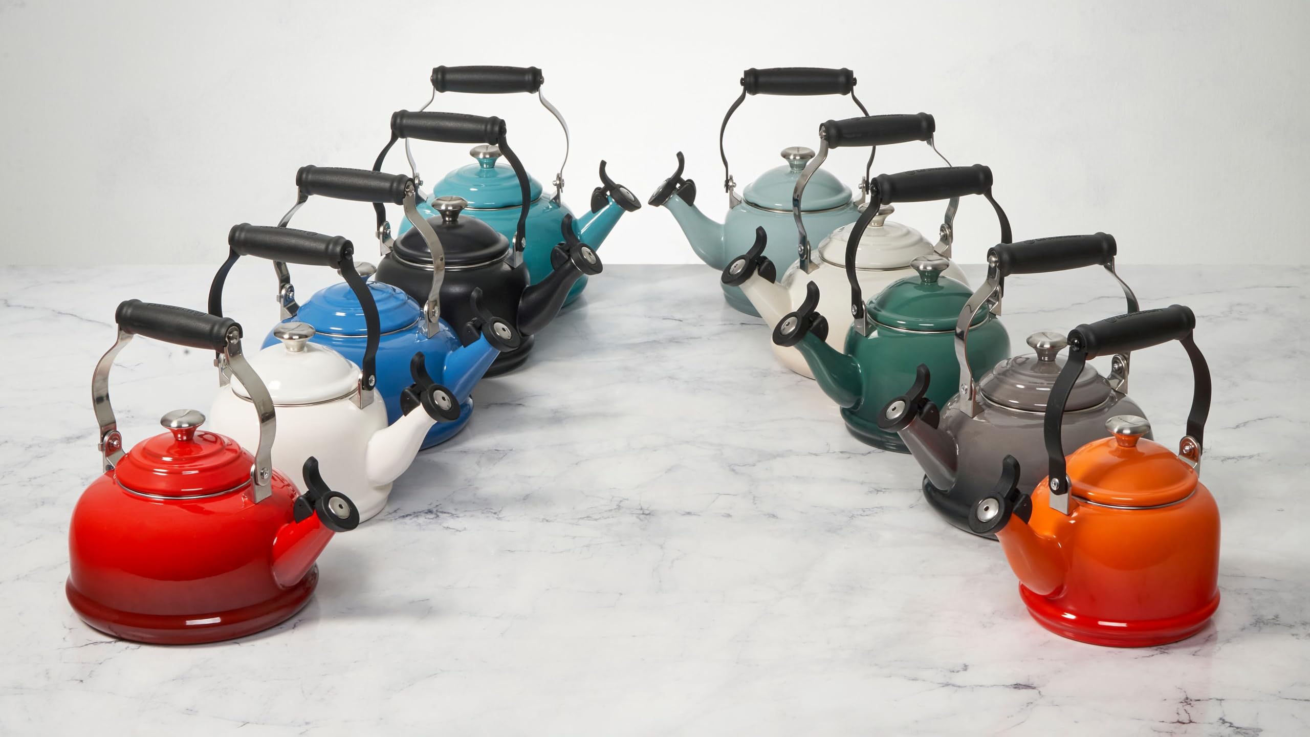Le Creuset bouilloire Demi intérieur avec repères, remplissage précis et pratique
