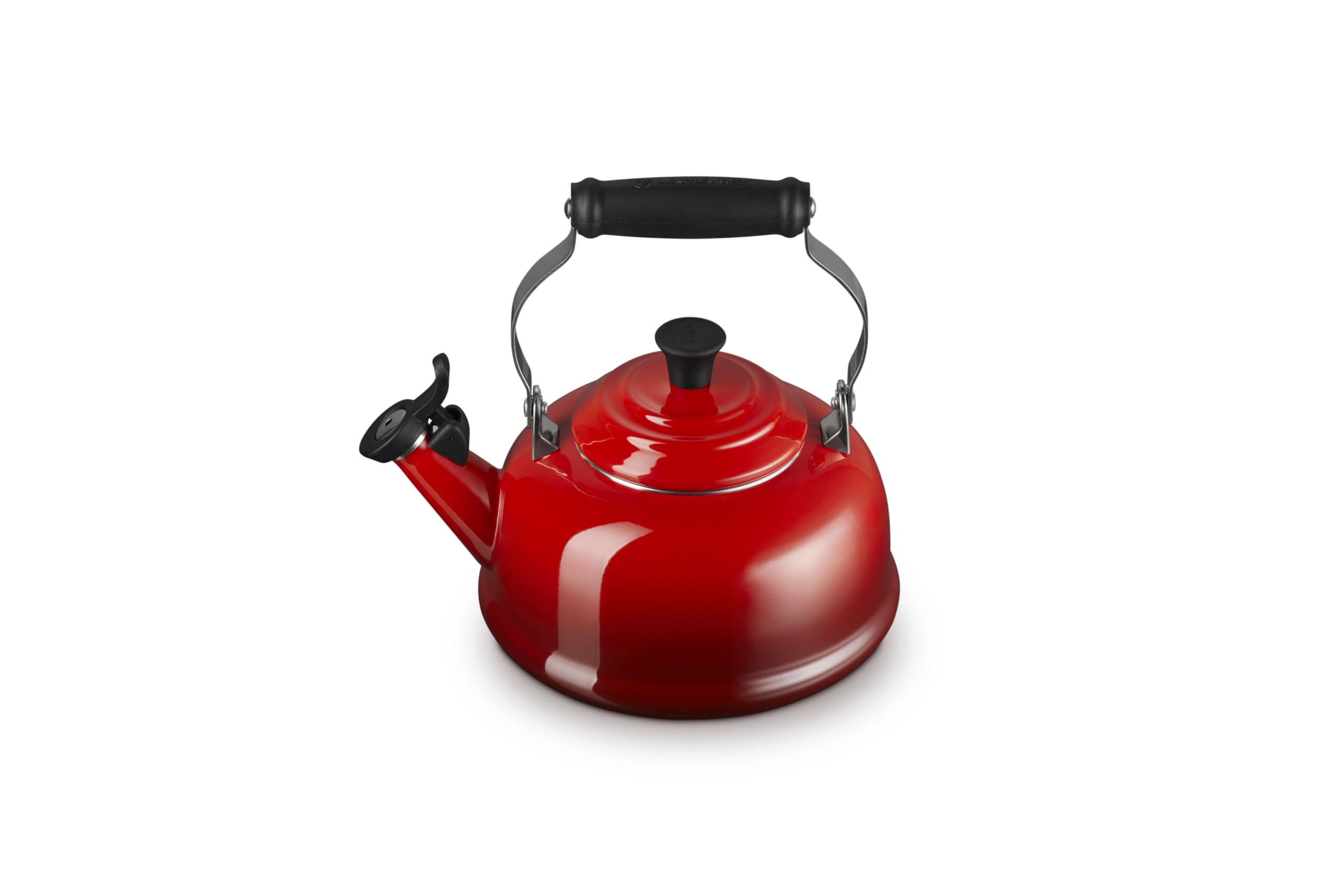 Le Creuset bouilloire poignée verrouillée noire pour sécurité et confort
