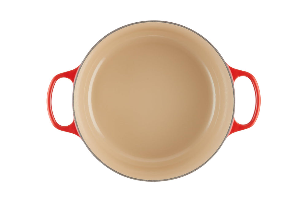 Le Creuset cocotte couvercle montrant circulation vapeur et humidité