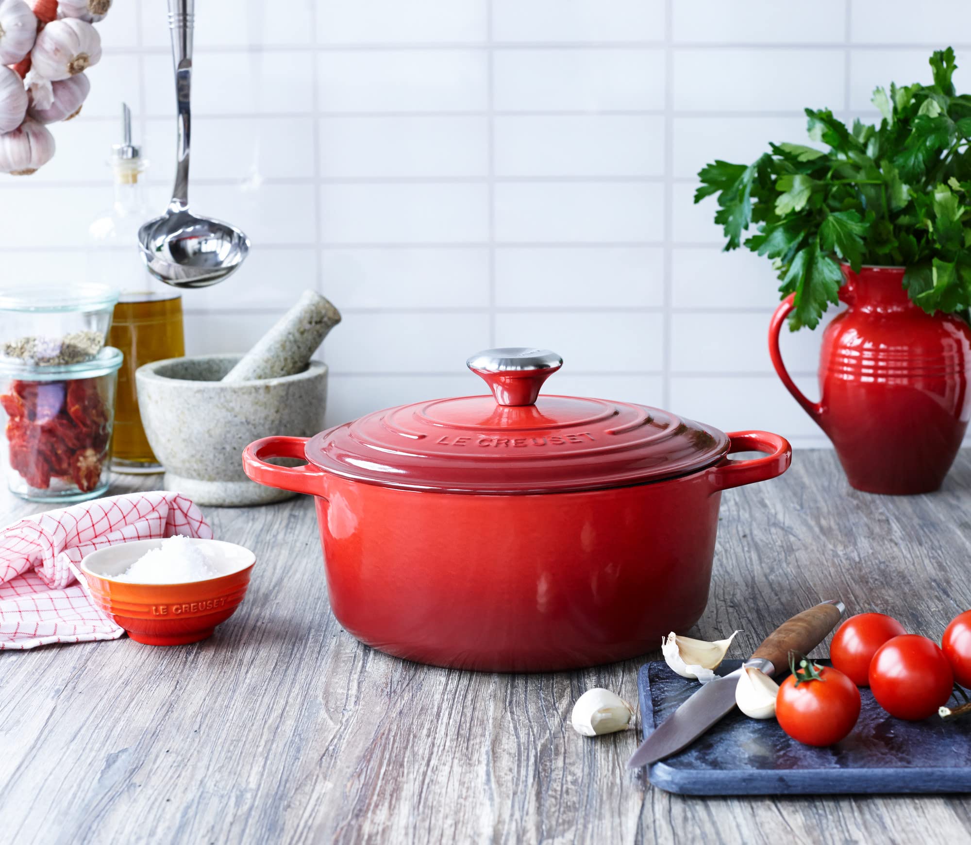 Le Creuset cocotte en cuisine en usage, cuisson homogène assurée