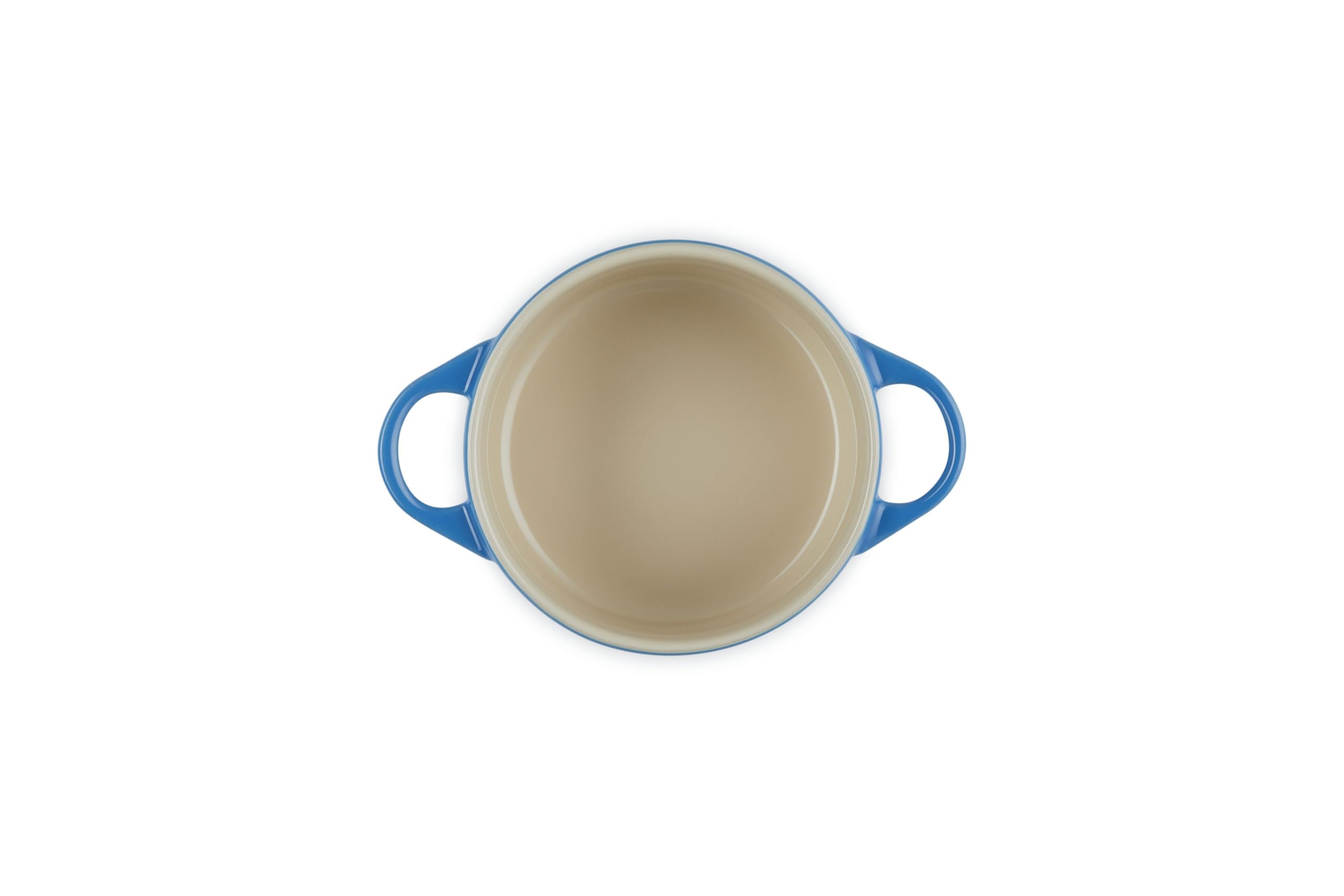 Le Creuset cocotte mini gros plan intérieur montrant surface antiadhésive durable