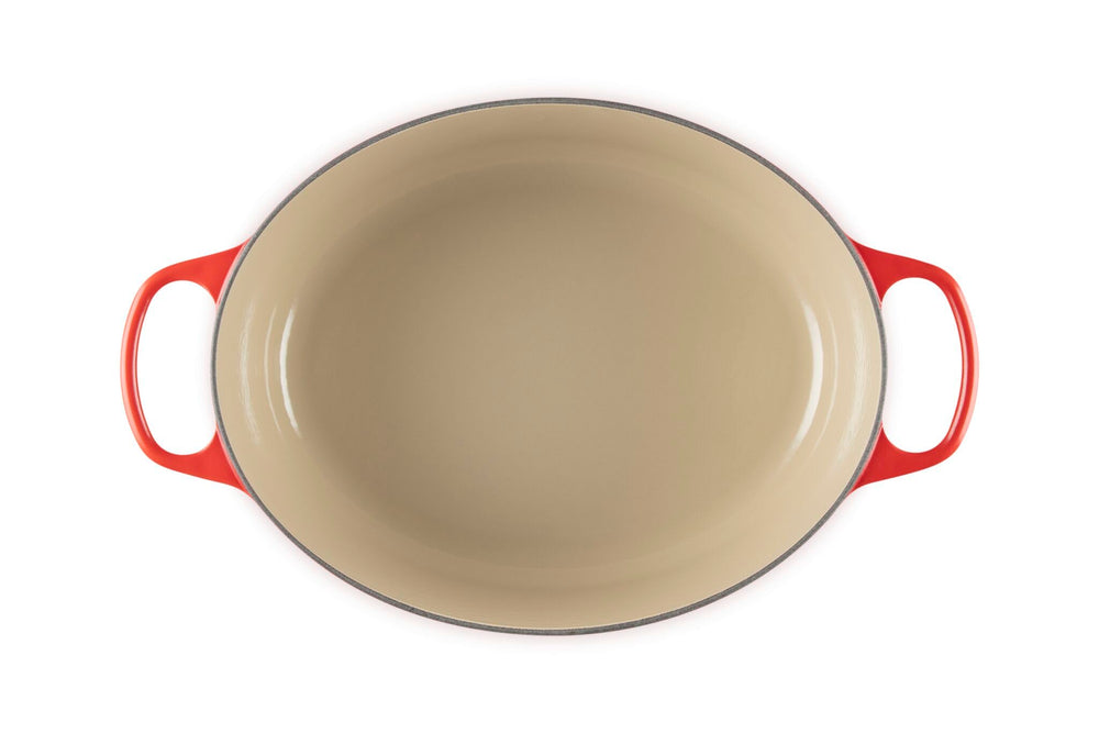 Le Creuset couvercle fermé et poignée ergonomique, maintien de la vapeur et sécurité