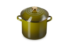Le Creuset marmite Olive face avant montrant finition colorée et capacité