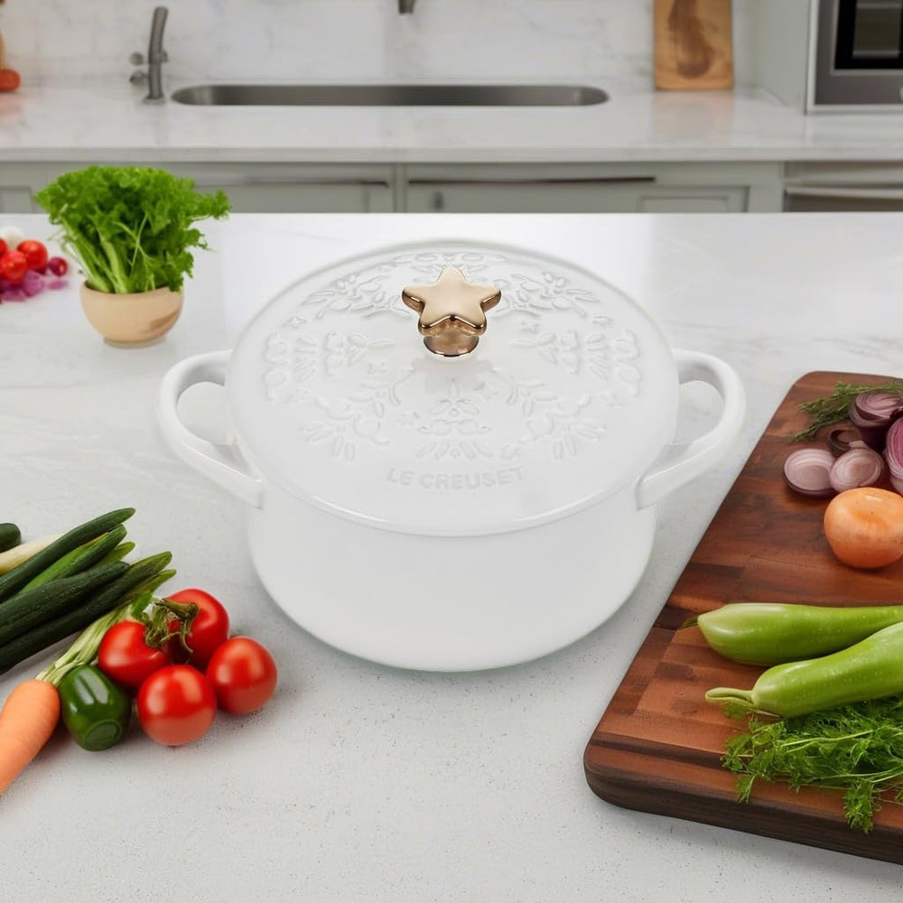 Le Creuset mini cocotte utilisée pour cuisson portionnelle sans points chauds