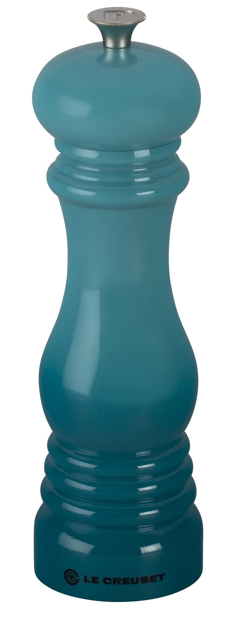 Le Creuset moulin avant Caribbean, design coloré et prise en main confortable
