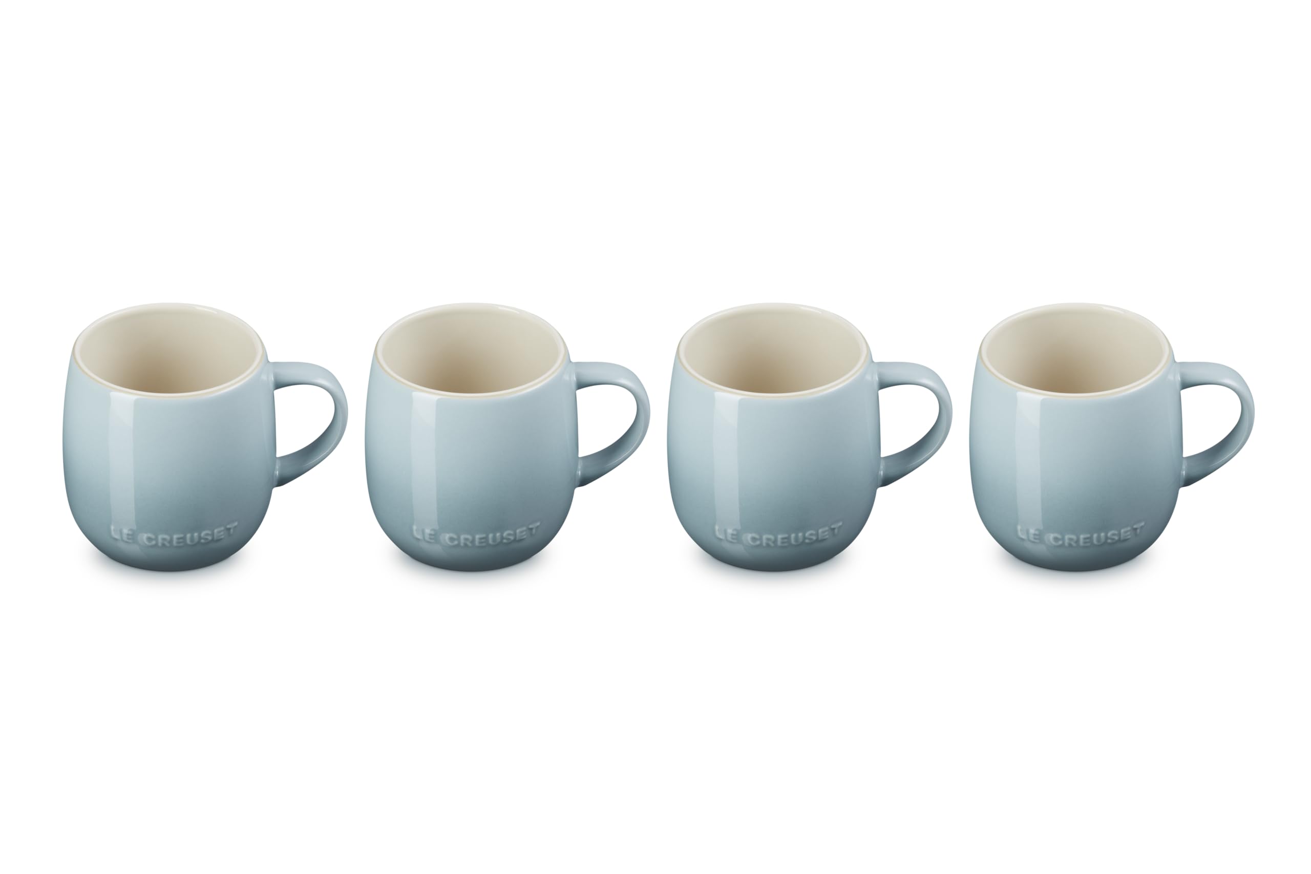 Le Creuset mug Heritage face Sea Salt, présentation élégante et durable