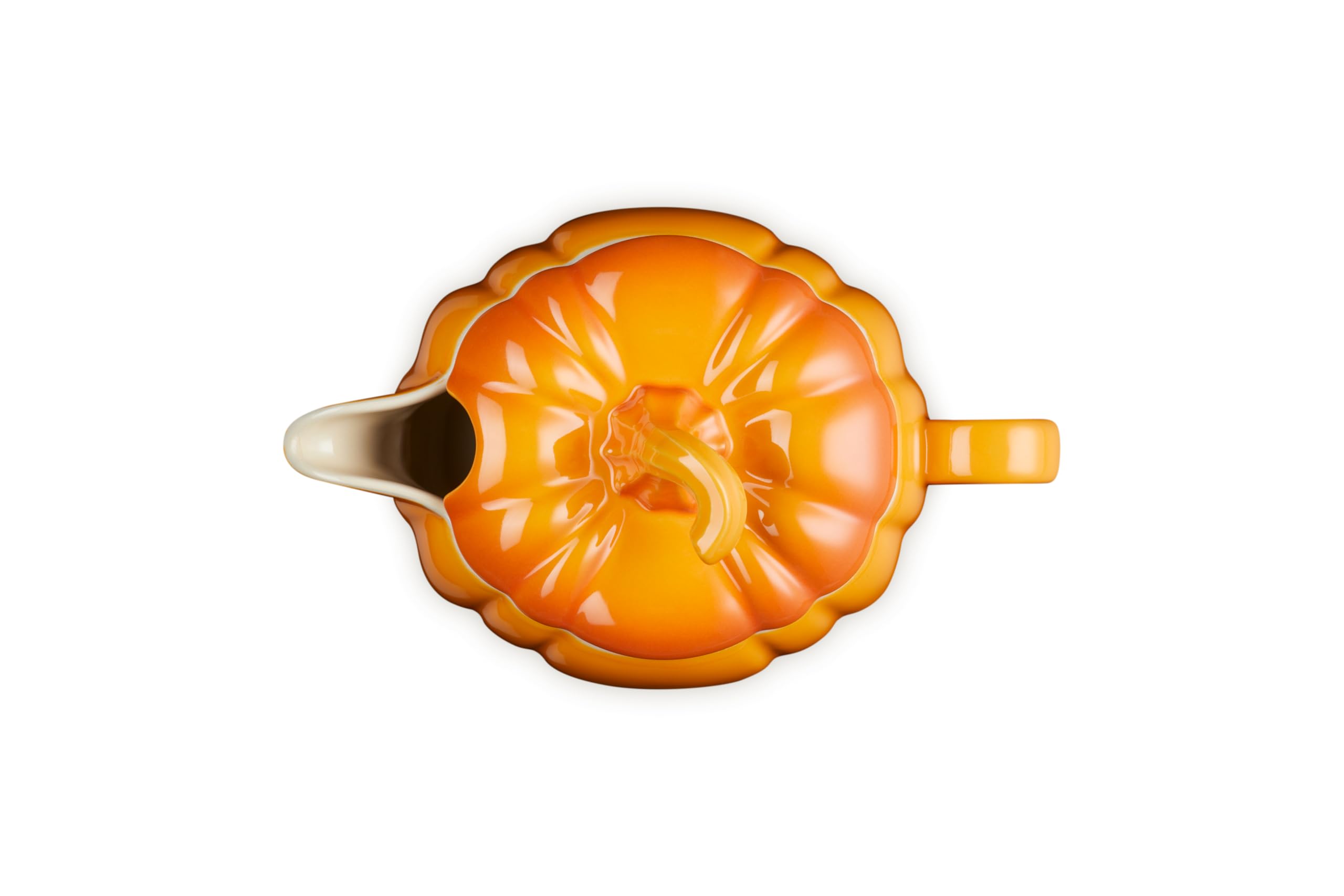 Le Creuset couvercle citrouille, garde la chaleur et protège la sauce