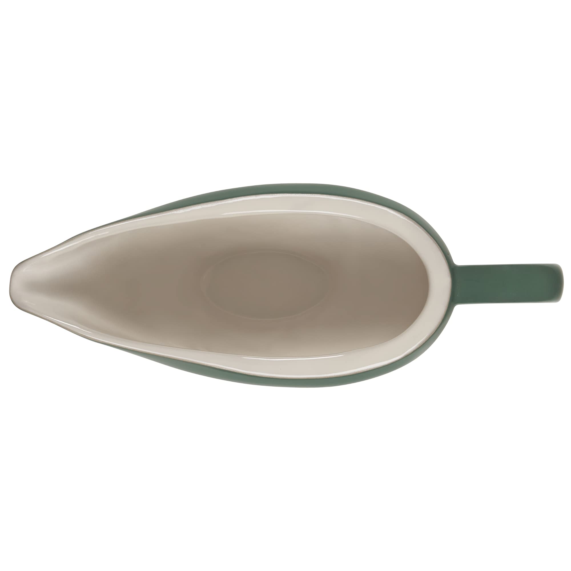 Le Creuset saucière Heritage en usage sur une table, garde la sauce chaude