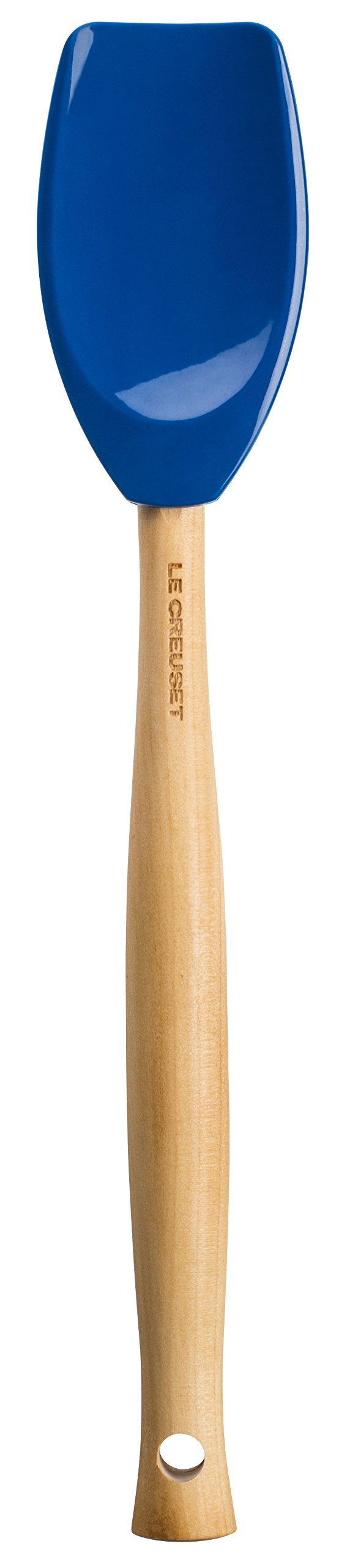 Le Creuset spatule gros plan bord robuste pour raclage efficace