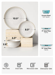 LE TAUCI assiette 8 pouces vue plate idéale pour entrées