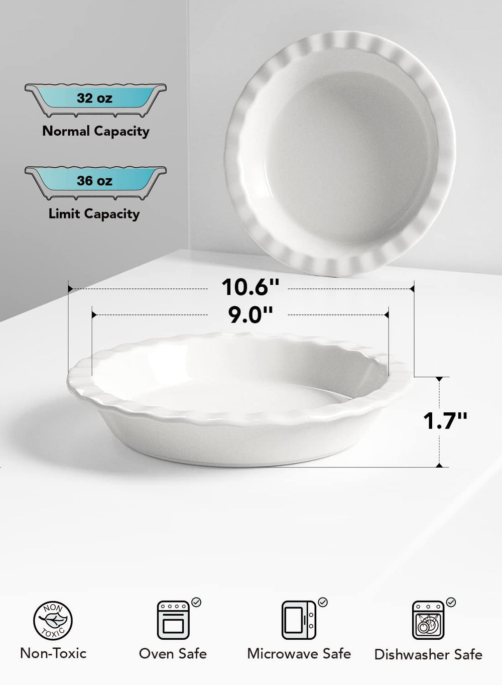 LE TAUCI comparaison de taille pour visualiser le diamètre 9 pouces pratique