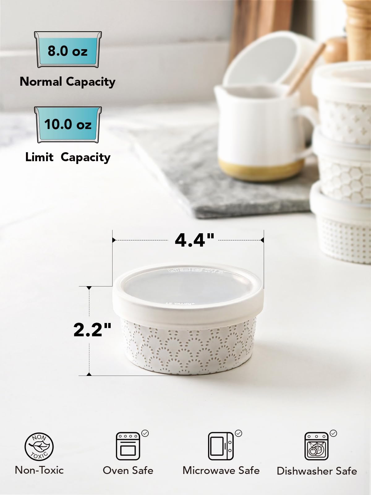 LE TAUCI ramekin servant une crème brûlée pour une belle présentation