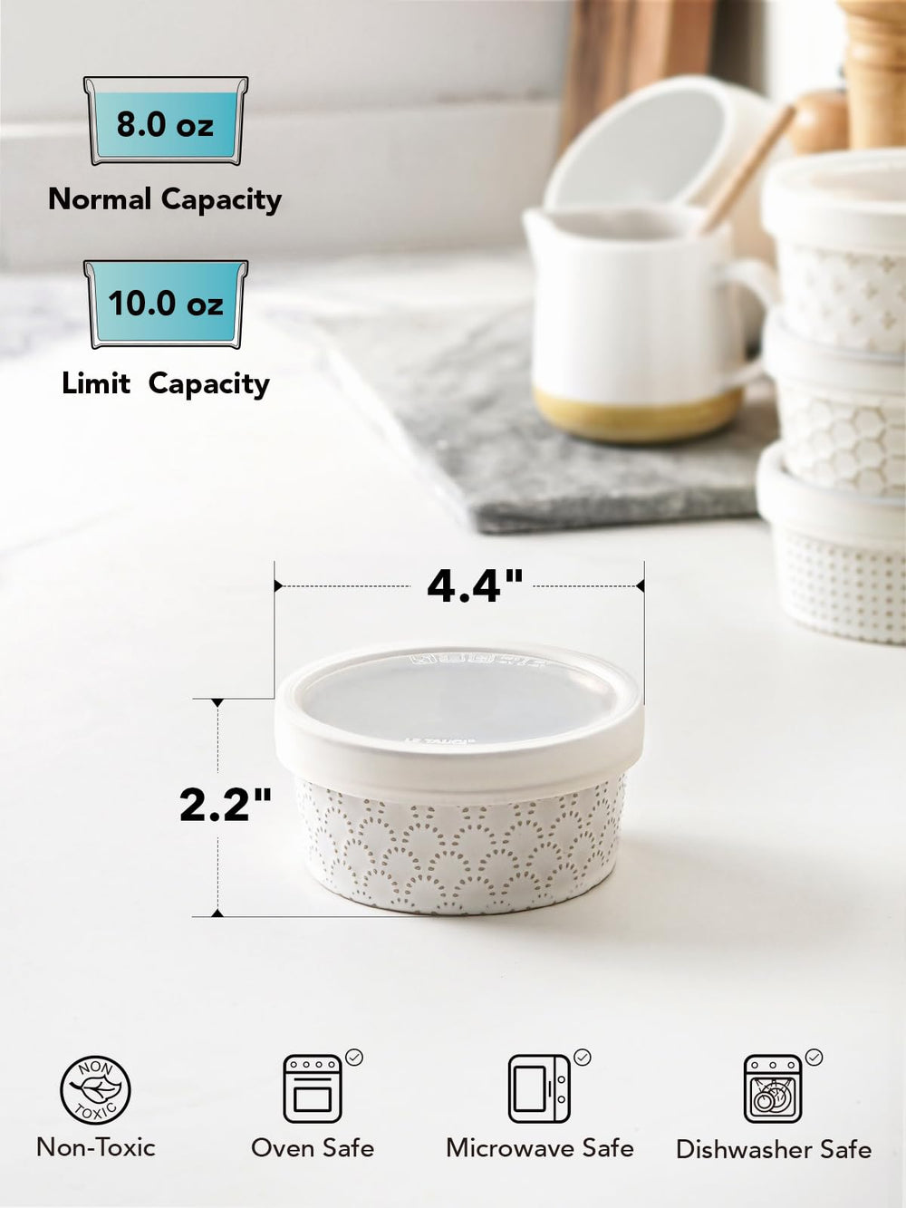 LE TAUCI ramekin servant une crème brûlée pour une belle présentation