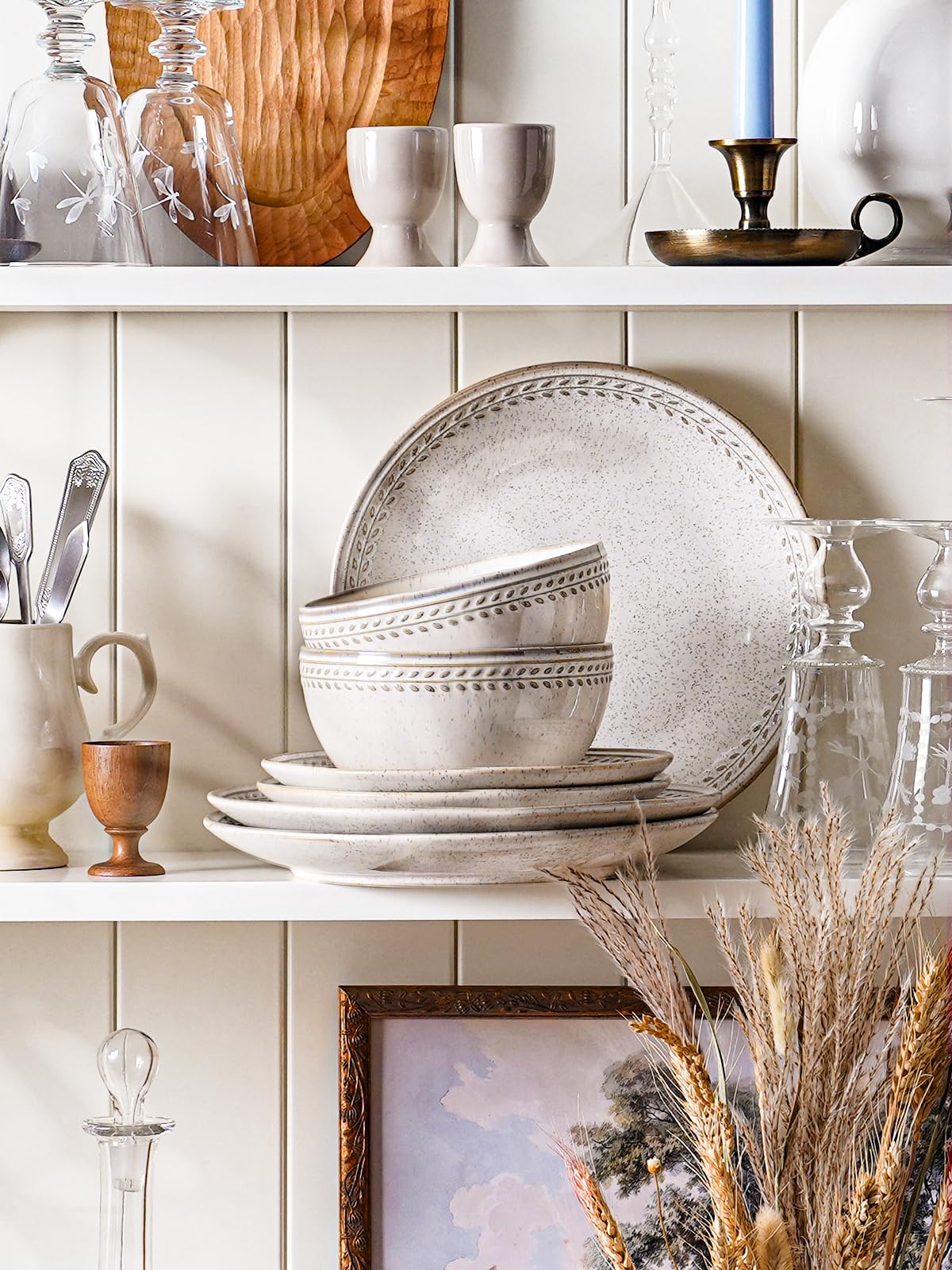 LE TAUCI motif relief blé détail texturé apportant charme rustique
