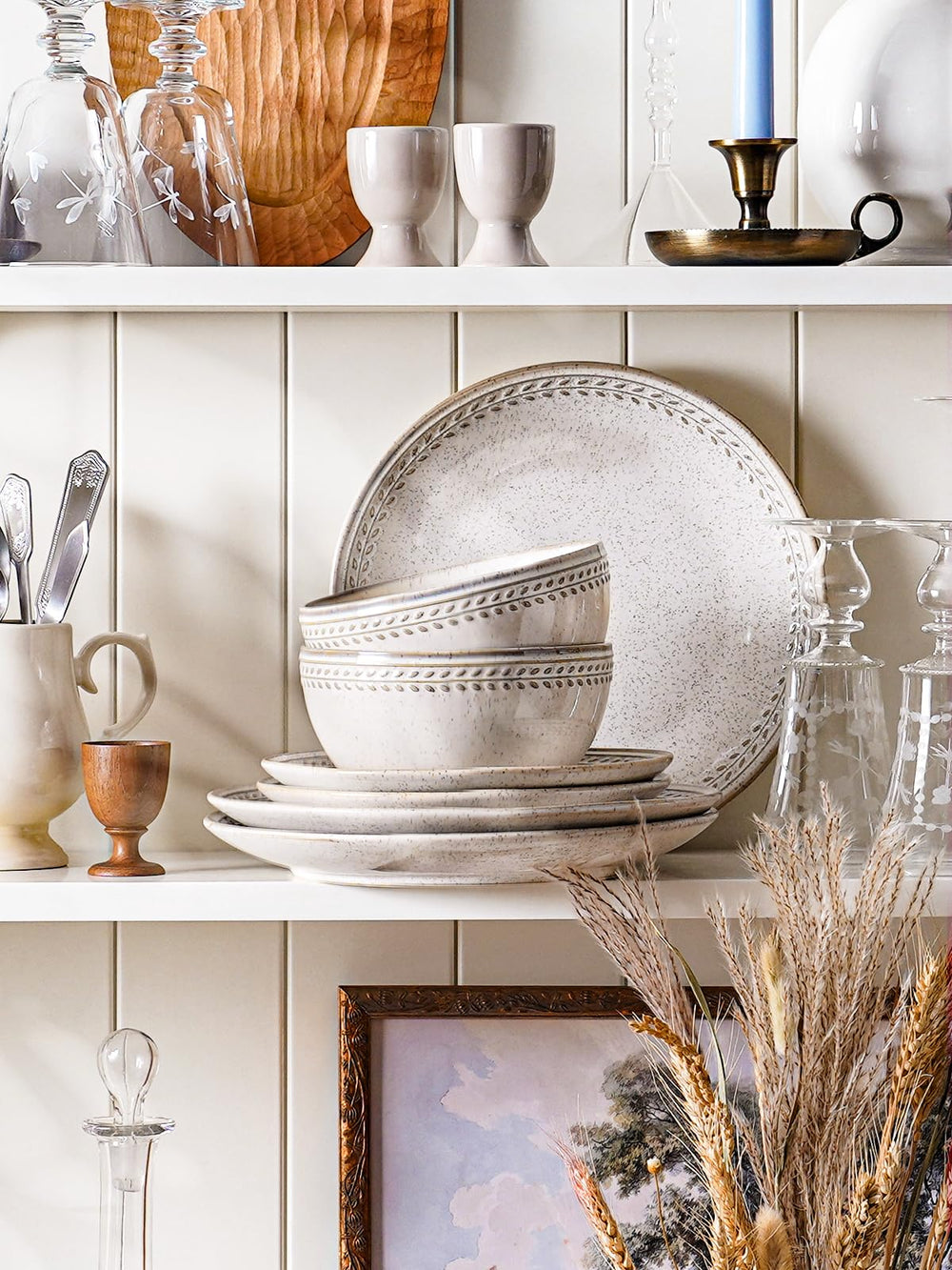 LE TAUCI motif relief blé détail texturé apportant charme rustique