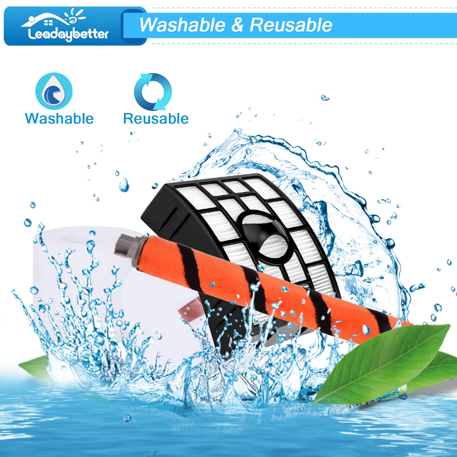 Leadaybetter filtre installé dans un aspirateur Shark AX950 pour restauration d'aspiration