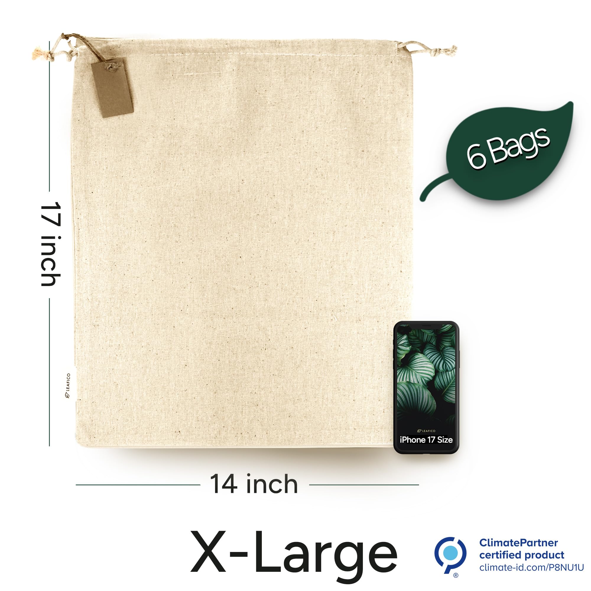 LEAFICO gros plan sur la texture en mousseline de coton, durable et respirante