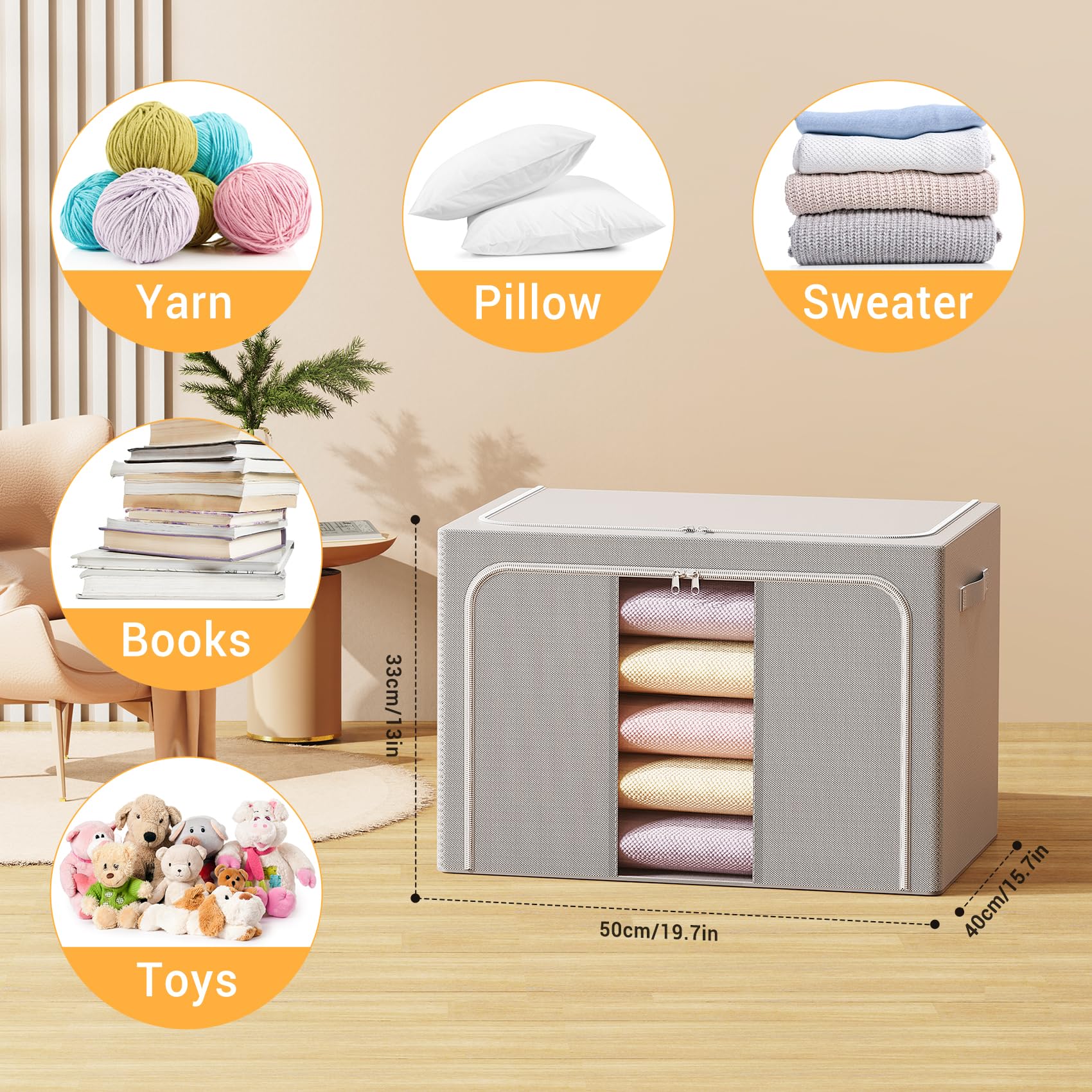 LeArex ouverte lors du rangement d'une couette pour accès facile