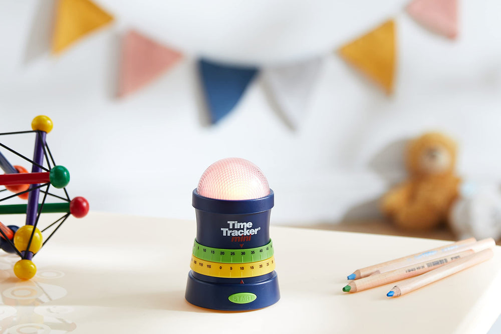 Learning Resources gros plan sur les molettes du Time Tracker Mini pour réglages rapides et simples